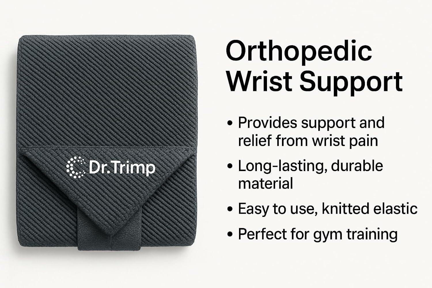 Dr. Trimp Wrist Brace with Thumb Support – Adjustable Wrist Support for Pain Relief, Carpal Tunnel, Arthritis, Sprains & Tendonitis | Lightweight, Breathable & Universal Fit