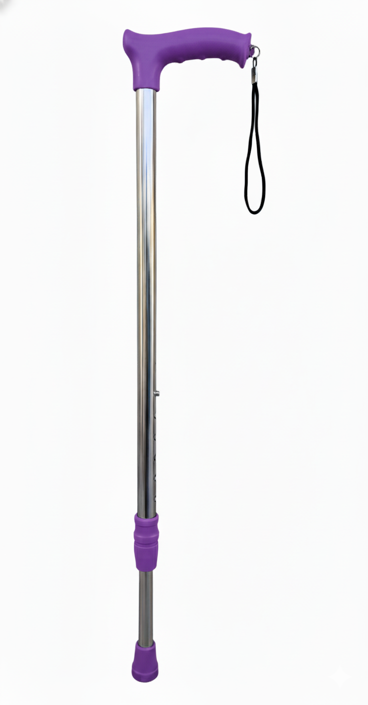 Dr. Trimp Quad Base Walking Cane – Adjustable Height Mobility Stick for Elderly, Patients & Adults | Stable 4-Point Base, Anti-Slip Grip & Lightweight Design | Walking Support Cane for Men & Women